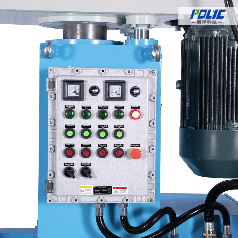 Explosion-proof operation panel for high speed disperser
