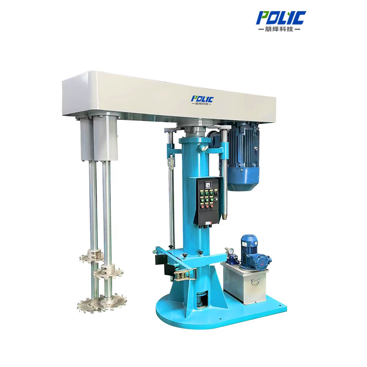 PDH Double-Shaft High Speed Disperser machine on white background